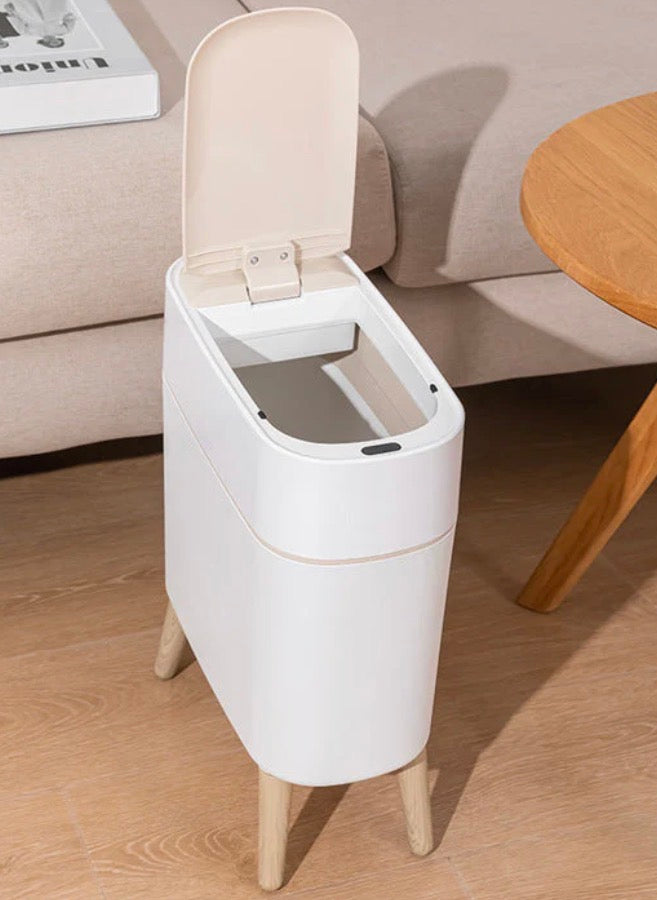 Automatic Motion Sensor Minimalistic Garbage Can - Quiet Soft-Close Lid