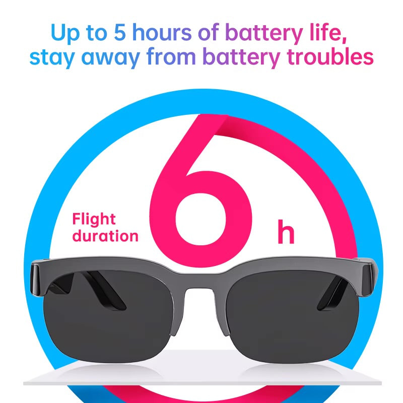 XG89 Wireless Smart Sunglasses: HD Sound, Hands-Free Calling, and UV Protection