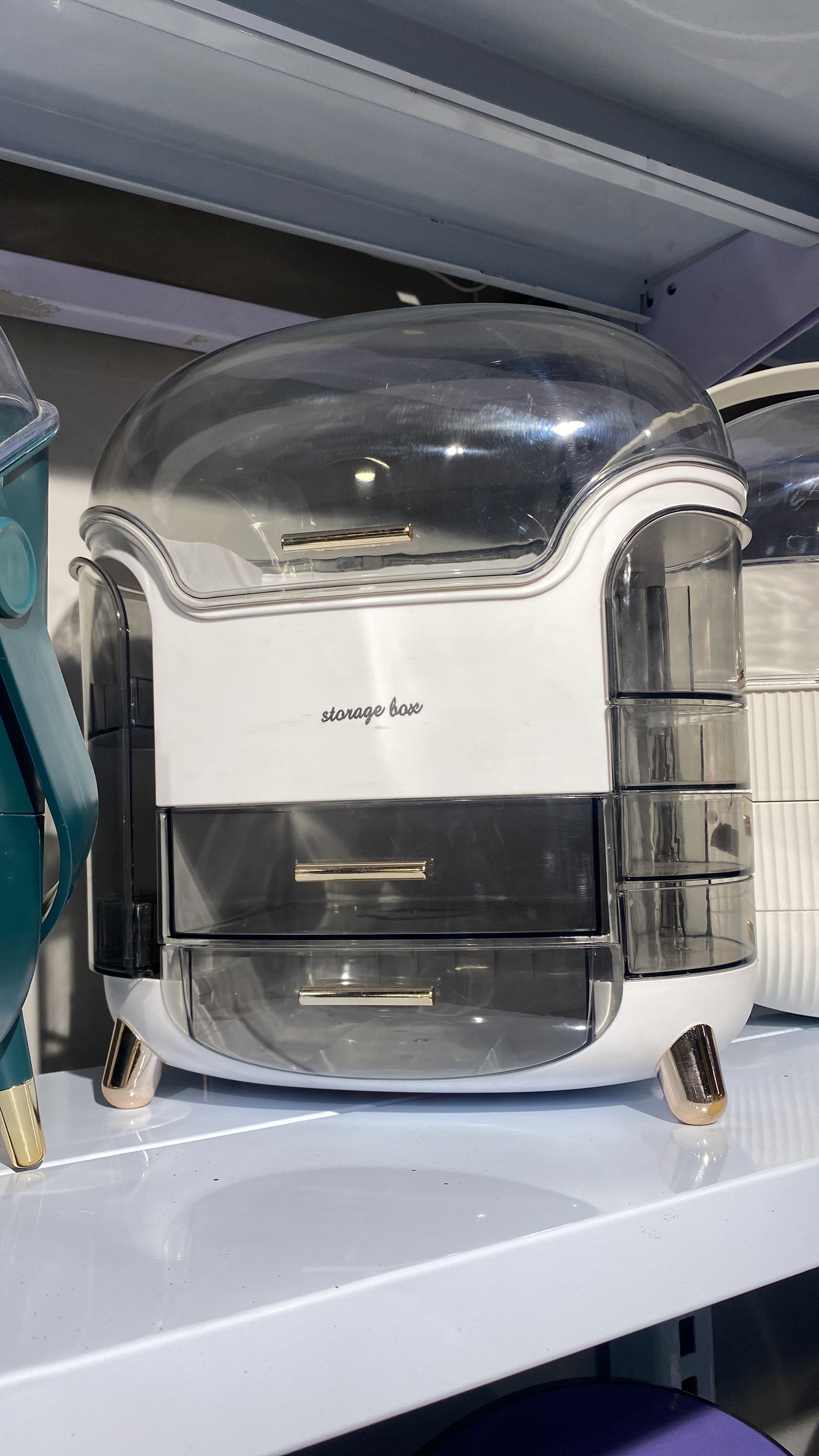 Premium Makeup Organizer – Multi-Layer Storage Box | Cosmetic & Jewelry Holder