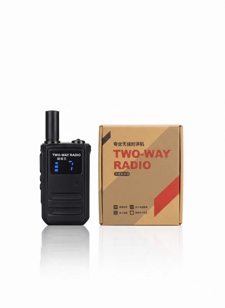 Walkie-talkie Heavy Duty Compact and Light | Wide Range till 3 KM | Pair of 2 |