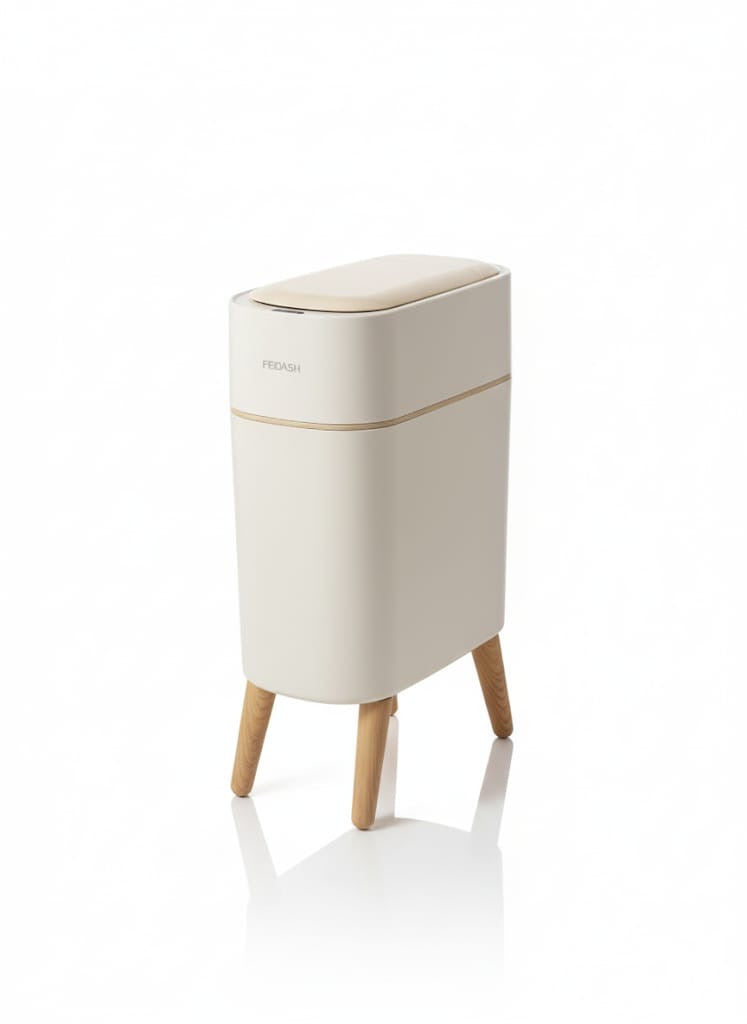 Automatic Motion Sensor Minimalistic Garbage Can - Quiet Soft-Close Lid