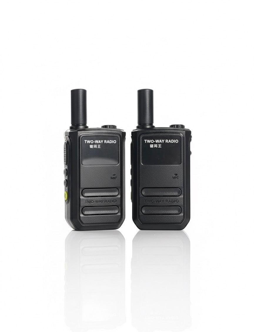 Walkie-talkie Heavy Duty Compact and Light | Wide Range till 3 KM | Pair of 2 |