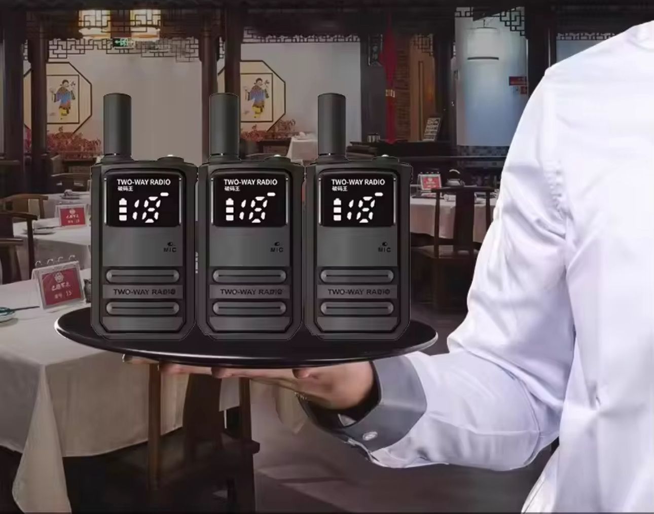 Walkie-talkie Heavy Duty Compact and Light | Wide Range till 4 KM | Pair of 2 |