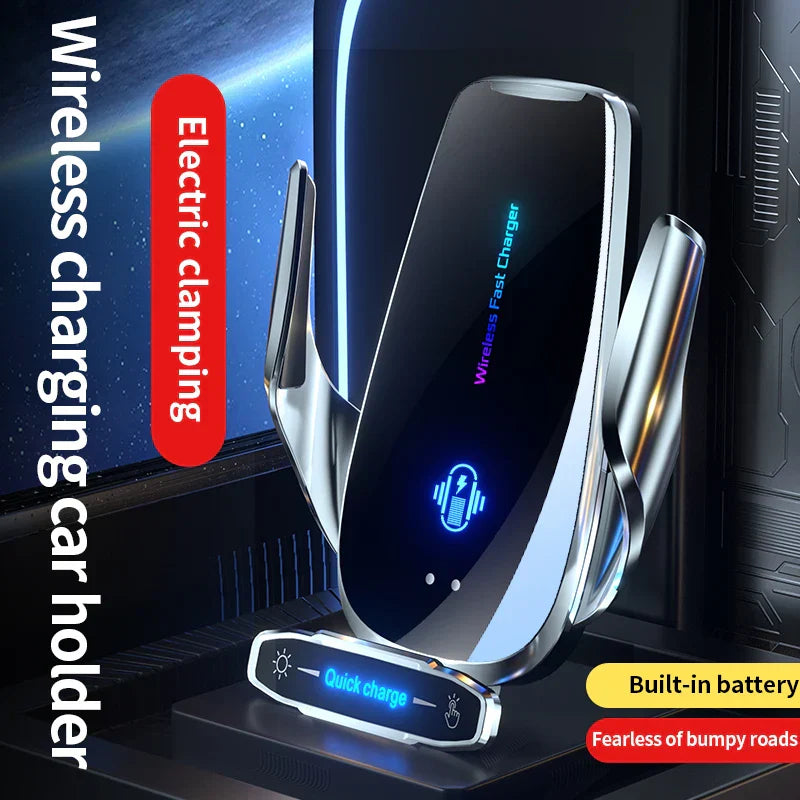 Magnetic Wireless Car Charger & Phone Holder – 15W Fast Charge