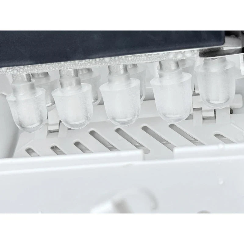 Fast Bullet Ice Maker – 12 kg/24h, Auto Shut-Off & Transparent Lid