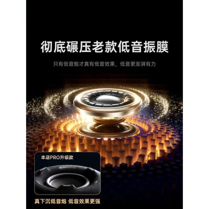 Transparent Glazed Bluetooth Speaker — RGB Atmosphere & Powerful Bass