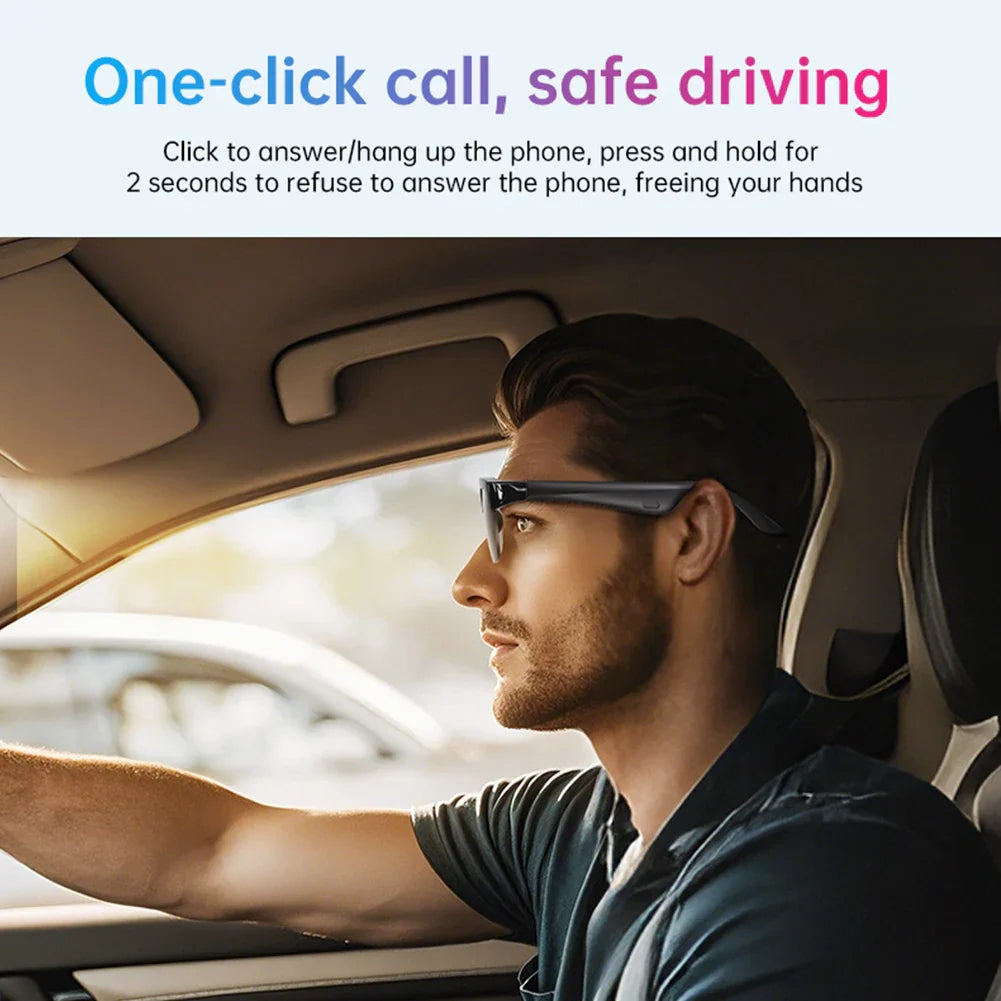 XG89 Wireless Smart Sunglasses: HD Sound, Hands-Free Calling, and UV Protection