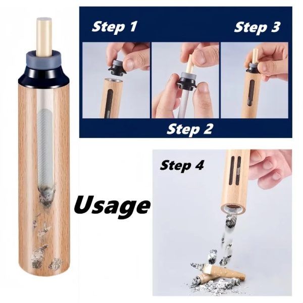 Portable Mini Cigarette Ashtray – Handheld, Easy To Clean, Compact Design For Travel, Home, Office, And Car Use