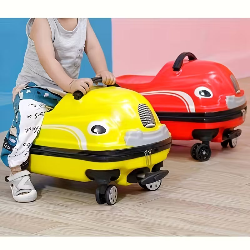 Premium Cartoon Car Spinner Suitcase | 40KG Weight Capacity