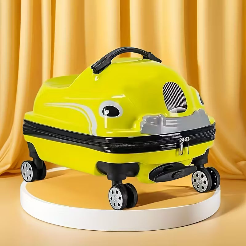 Premium Cartoon Car Spinner Suitcase | 40KG Weight Capacity