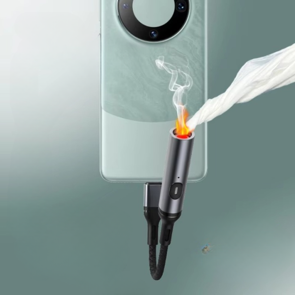 Windproof Mobile Phone Charging Lighter – Outdoor Usb Cigarette Lighter For Smartphones